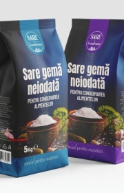 Sare gemă neiodată / iodată PUNGA 5 KG 
