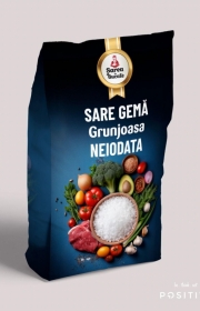 Sare gemă neiodată / iodată PUNGA 25 KG 